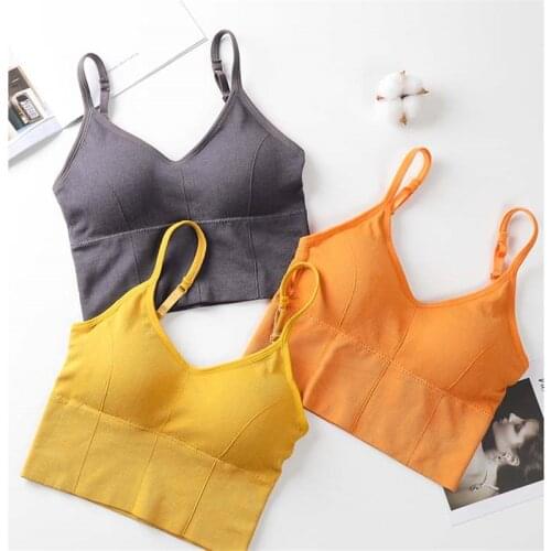 Sports Bras Women Yoga Vest Underwear Bralette Seamless Top For Womens Running Gym High Impact Push Up Training Without Frame