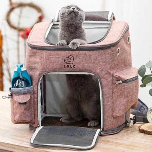 Cat bag autumn and winter pet out bag portable cat cage breathable dog backpack cat backpack supplies