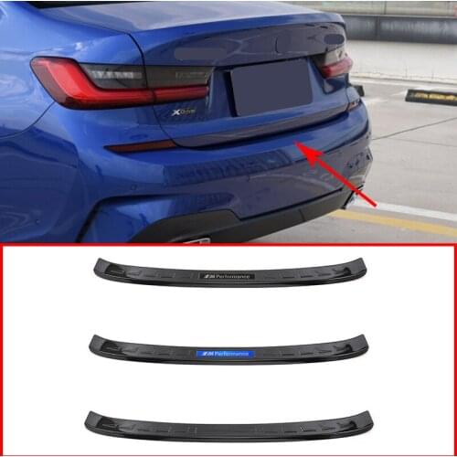 Stainless Steel External Rear Guard Plate Bumper Railing Protection Strip For BMW 3 Series G20 2019-2020 Car Decoration