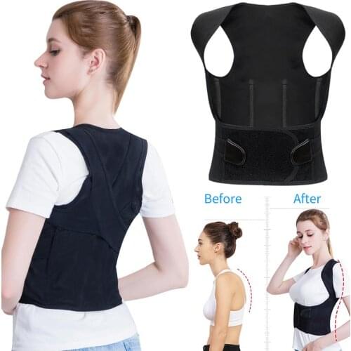 ZITY Adjustable Posture Corrector Back Support Shoulder Lumbar Brace Support Corset Back Belt For Adult Children