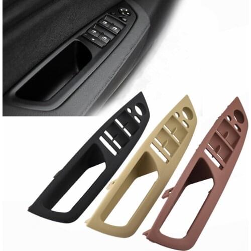 1PC Beige/Black/Red Wine For BMW E70 X5 E71 X6 Left Front Door Interior Door Panel Drivers Seat Button Switch Frame Storage Box