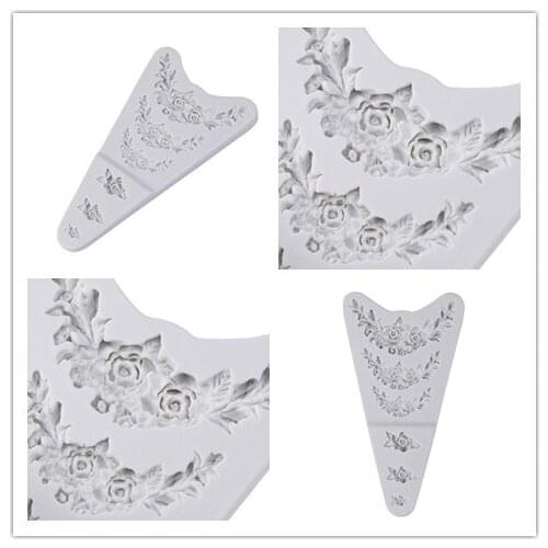 1PC Rose Flower Form Silicone Molds Cookie Cutter Cake Decorating Tools Wedding Fondant Decoration