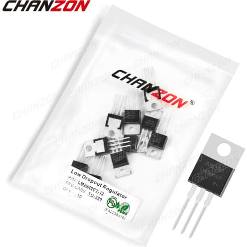 10Pcs LM2940CT-12 TO-220 Low Dropout Regulator Transistor Bipolar Junction BJT Triode Tube Fets 12V LM294 DIP Integrated Circuit