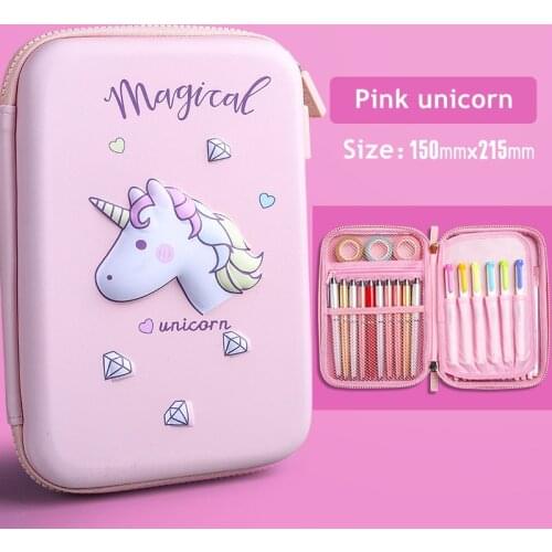 3D Stereo Animal Pencil Case Plastic Stationery Box School Pencil Cases For Girls Pen Case Student Pencil Box Cute Pen Bag Gifts