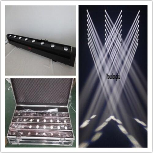 4 pieces flightcase 8 head led movinghead beam white color cree leds beam moving head lights beam led dj light