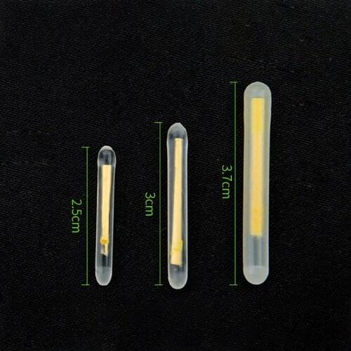 50pcs/bag 4.5*40mm Fishing Float Fluorescent Lightstick Light Night Float Rod Lights Dark Glow Stick For Fishing Float