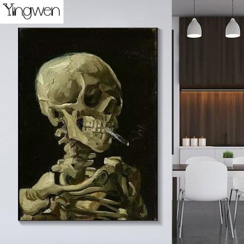 5D DIY Diamond Painting Horror Skeleton Full Square Round Diamond Embroidery Halloween Rhinestones Pictures Crafts Kit Gift