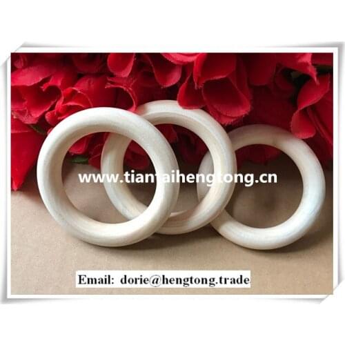 7.5cm lotus wood natual color curtain ring wood circle wooden baby theether circle holder without paint or varnish free shipping