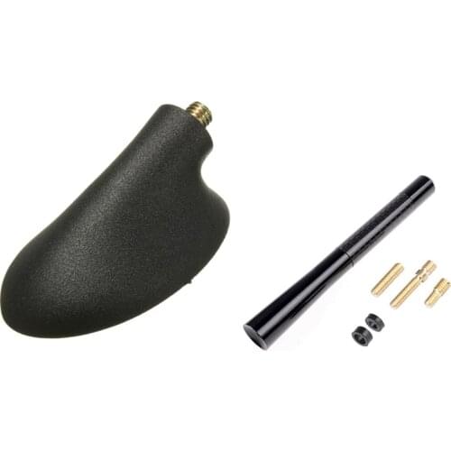 Aerial Antenna Base for Ford Focus 1989 to 2011 C-MAX & 120mm Black Antenna Short-on Car Radio AM/FM Aerial + Adapter