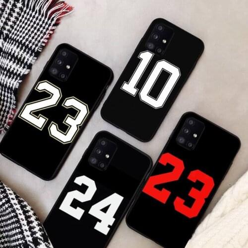 Basketball clothing Number Phone Case For Samsung Galaxy S8 S9 S10 Plus S10E Note 3 4 5 6 7 8 9 10 Pro Lite cover