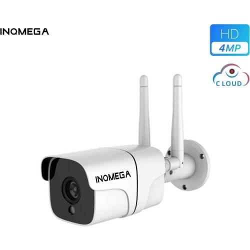 INQMEGA Camera WiFi HD 4MP Wireless Bullet IP Camera Heavy-duty Metal Outdoor Weatherproof 18pcs SMD leds Night Vision Cam