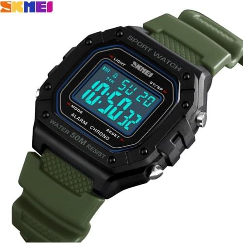 SKMEI Luxury Brand Mens Sports Watches Military Waterproof Clock Fashion Countdown Chrono Digital Male Wristwatch montre homme