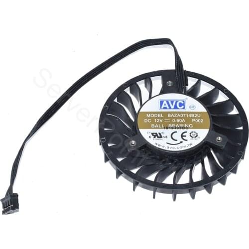 Original For AVC BAZA0714B2U DC 12V 0.6A Four lines Cooling Fan