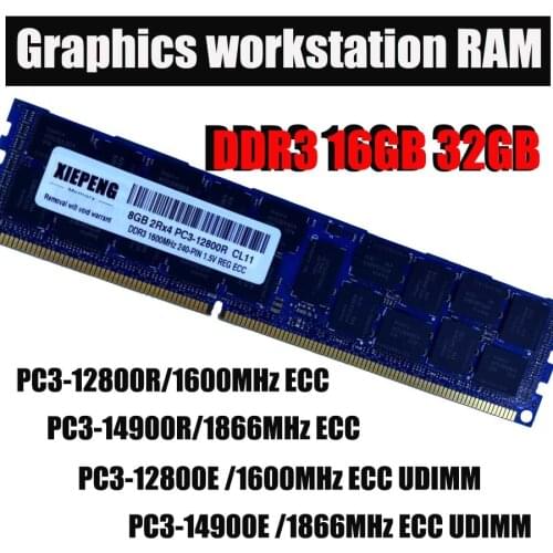 Server memory DDR3 16GB 1866MHz 32GB RAM for Mac Pro A1481 MQGG2LL MD878 ME253 MC561 MC915 MD770 MD772 Graphics workstation