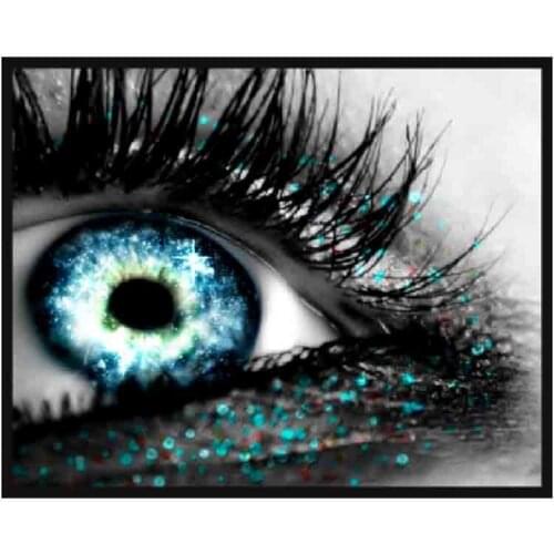 Dpsprue 5D Full Square Round DIY Diamond Painting Cross Stitch Cool People Eye 3D Embroidery Diamond Mosaic Home Decoration Gift