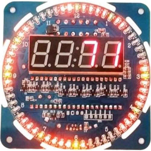 DS1302 Rotating Digital LED Display Module Alarm Electronic Digital Clock LED Temperature Display 5V