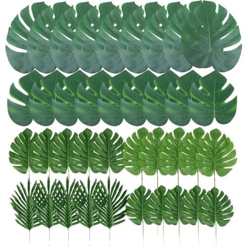 Monstera artificial Leaf Fake Plant plastic tropical palm leaves Island Style DIY home garden decoration accessories Photography