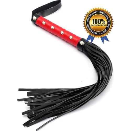 Pu Leather Horse Whip Crop Whip Hand Woven Handle Equestrian Whips Teaching Training Riding Crop