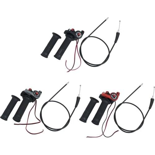 JEAZEA Motorcycle 1 Set 22mm Plastic Handle Bars Hand Grips Handlebar Cover Throttle Accelerator