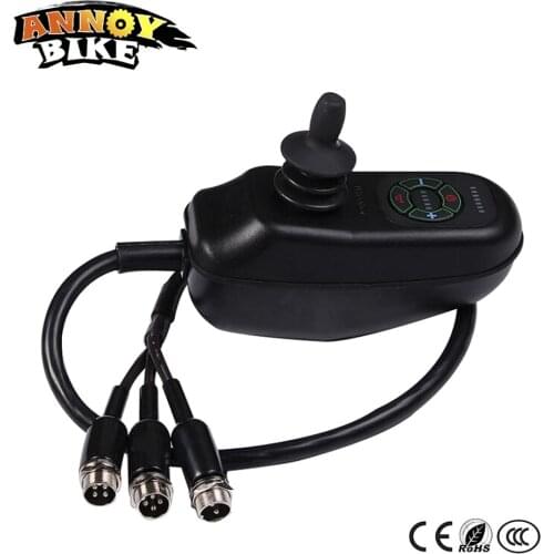 Double Drive Electric Wheelchair Controller DC 24v Brush Motor Joystick Controller For Wheelchair