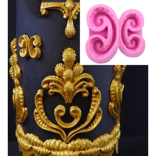 Lace Decorative Cake Silicone Mold Turn Sugar Diy Operating Tool B057