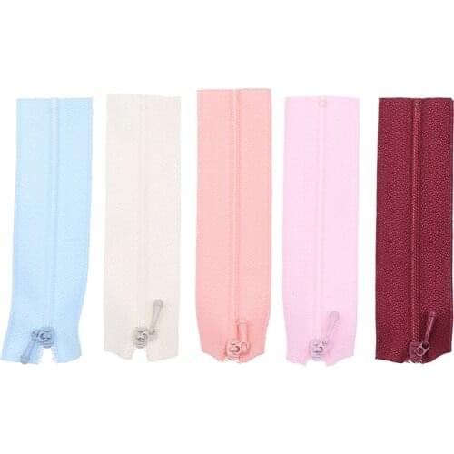 5 Pcs DIY Mini Zipper for Doll Clothing Handmade Sewing Zipper Scrapbooking Garment Applique DIY Doll Clothes Accessories