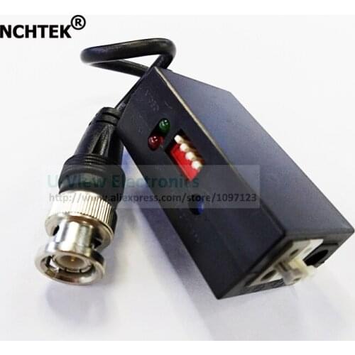 NCHTEK 1-CH Active UTP Video Receiver CCTV Camera For NTSC PAL SECAM/Free Shipping/4PCS