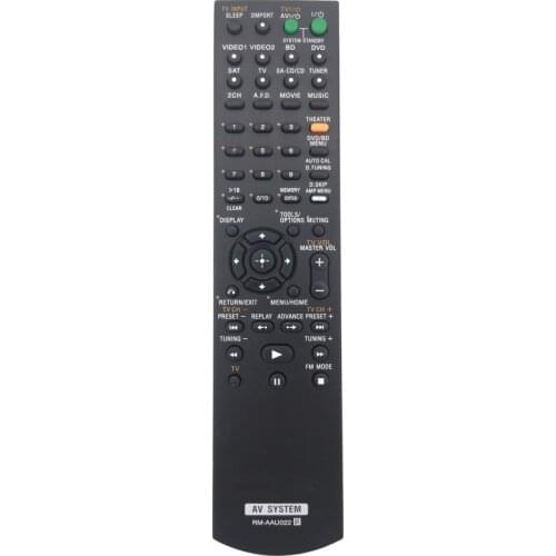NEW Remote Control RM-AAU022 For Sony RM-AAU020 RM-AAU021 HOME THEATER AV System STR-KS2300 STR-DG520 HT-SF2300 SS2300 RM-AAU029