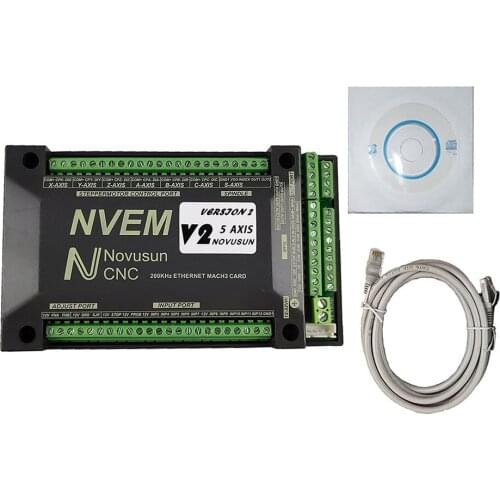 NVEM CNC motion controller 200KHz nvemv2.1 upgrade 3 axis 4 axis 5 axis 6 axis mach3 control card Ethernet interface