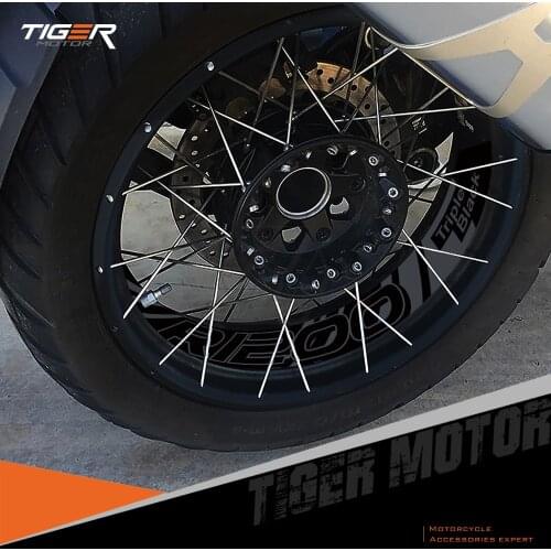 Motorcycle Front/Rear Wheel Reflective Decal Case for BMW R1200GS Adventure 2006-2021 Triple Black Edition