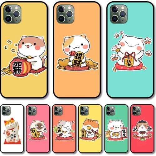 Lovely Plutus cat Phone Case cover For iphone 12 pro max 11 8 7 6 s XR PLUS X XS SE 2020 mini black cell shell