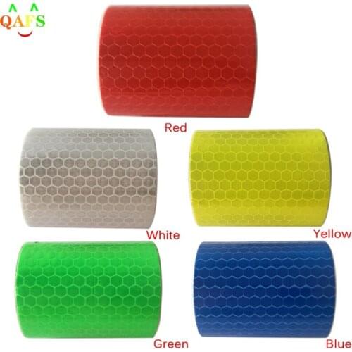 Self Adhesive Tape 5x100cm Waterproof Pure Color Reflect Light Safety Security Caution Reflective Tape Warning Tape Sticker