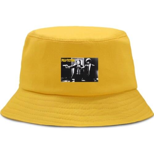 Pulp Fiction Leon Harajuku Fishermans Hat Outdoor Summer New Beach Cap Foldable Unisex Bucket Hats Sun Shade Panama Sun Caps