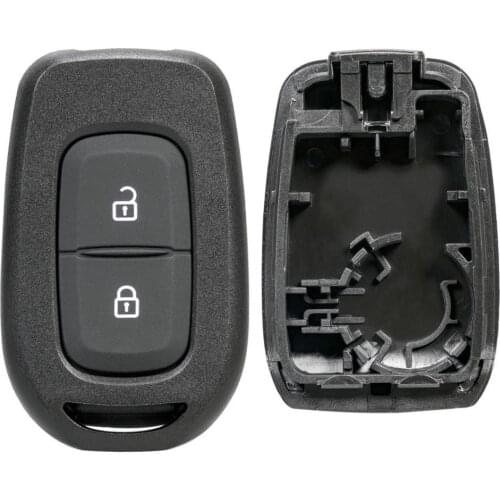 C98 Key Fob Shell Replacement High Sensitivity Black Car 2 Buttons Remote Key Fob Case for Renault 2016