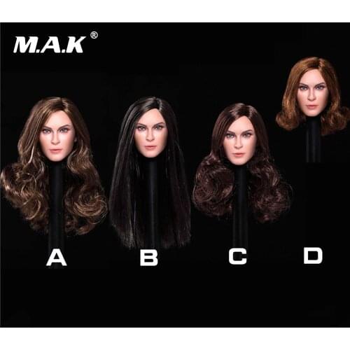 SP0011/6 European beauty head sculpture Curly Hair Head Carving Fit 12" PH HT Female Action Figure