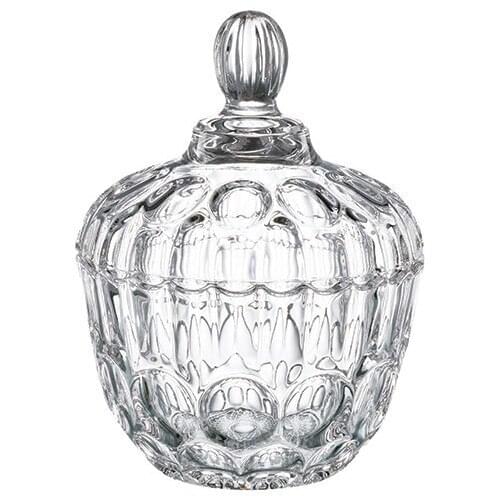 Glass Sugar Bowl 350 ml Transparent glass candy jar spice home sugar bowl cuencos de vidrio Saleros De Cocina transparent crystal jar fig