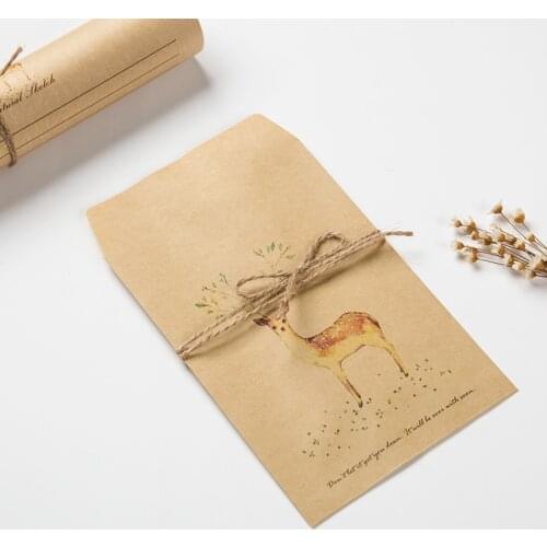 40 pcs/lot Vintage European Dear Style Paper Envelope 4 Designs Cute Mini Letter Envelopes for Greeting Card Scrapbooking Gifts