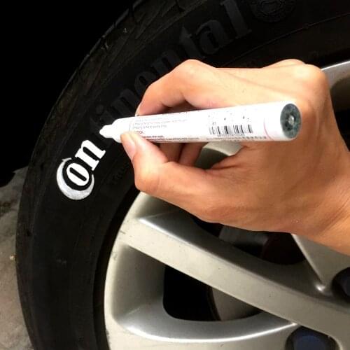 Waterproof Pen Car Tyre Tire Paint Marker Pen for Nissan TIIDA X-TRAIL Qashqai Skoda Octavia Fabia Renault Clio IX35 Ford Focus