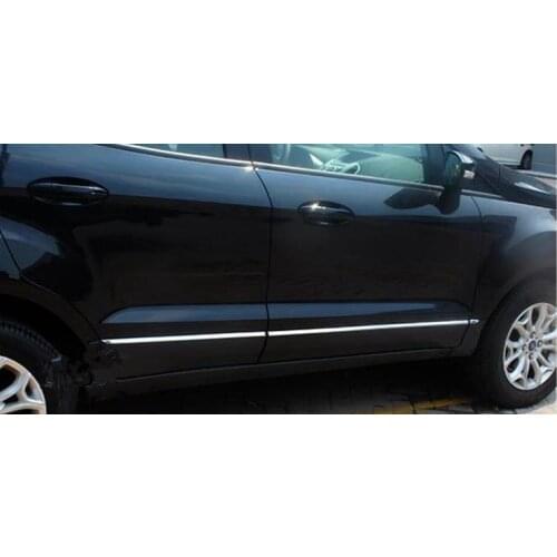 High quality ABS Chrome body side moldings side door decoration For Ford Ecosport 2013 2018 Car styling