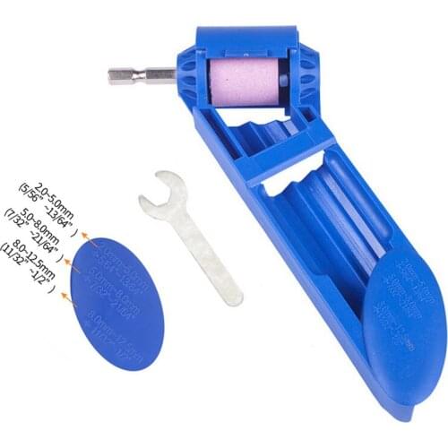 1 Set Of Corundum Grinding Wheel Sharpener Titanium Drill Portable Drill Power Tool Parts Grinding Wheel Drill Bit Sharpener Set