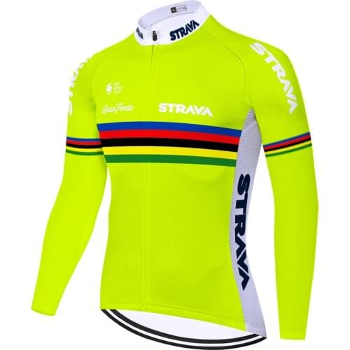 2021 rainbow STRAVA maiot ciclismo hombre long sleeve camisa de ciclismo ​​summer spring quick dry jersey ciclismo