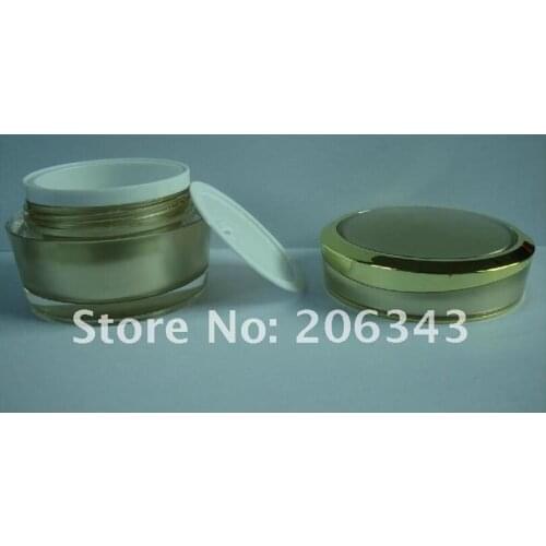 50G gold Acrylid cream bottle,cosmetic container,,cream jar,Cosmetic Jar,Cosmetic Packaging