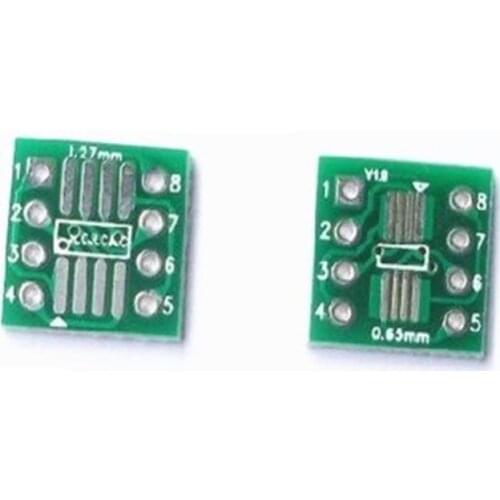 50pcs SMD to DIP Adapter Converter SOP8 SSOP8 TSSOP8 Adapter Board Module Adapters Plate 0.65mm 1.27mm