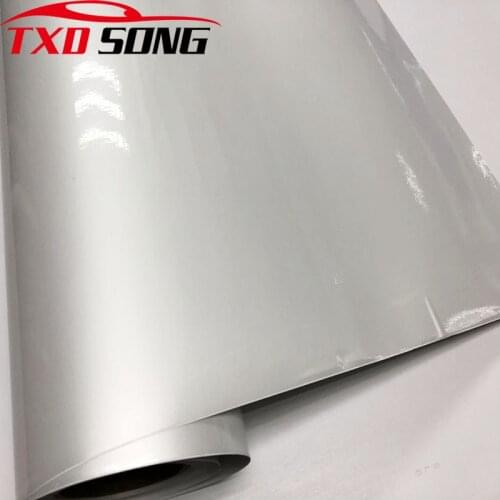 50CM*1M/2M/3M/4M/5M Car Styling Pearl Ceramic White Vinyl For Car Wrapping Pearl Matt White Satin Film With Air Release Bubbles