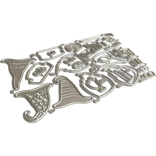 67JB Halloween Gnomes Metal Cutting Dies Stencil DIY Scrapbooking Album Paper Card