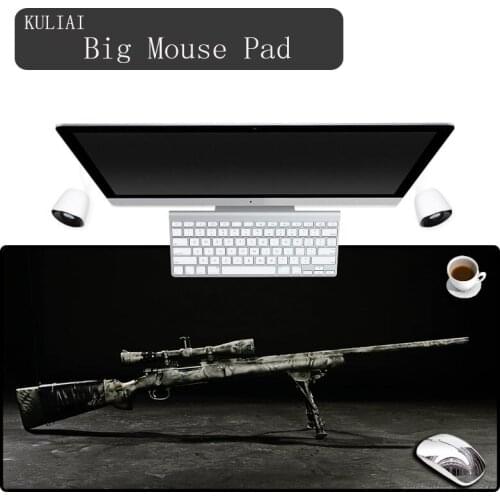 XGZ Personalized Gun Black Large Game Mouse Pad Games Notebook Player Non-slip Locking Mousepad Cold Keyboard Pads for Csgo
