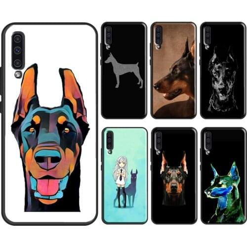 Doberman Pinscher Dog Soft Case For Samsung A21S A20e A10 A20 A40 A50 A70 A12 A52 A11 A31 A41 A51 A71 M31 Coque