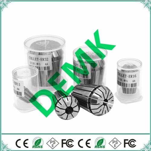 ER11 ER16 ER20 ER25 ER32 ER spring collet chuck Accuracy 0.008mm for CNC milling tool holder Engraving machine spindle motor