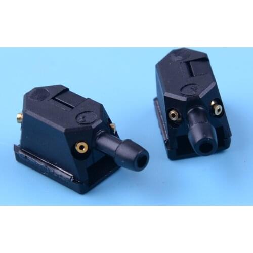 DWCX Universal 2PCS Plastic Black Car Arm Windscreen Washer Wiper Blade Jet Spray Nozzle