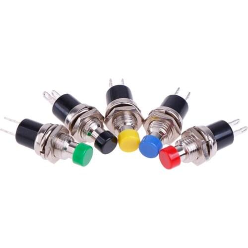 Hot New Reset Switch 7MM 2P Spring Return Mini Push Button Momentary Switch Normally Open 1Pcs